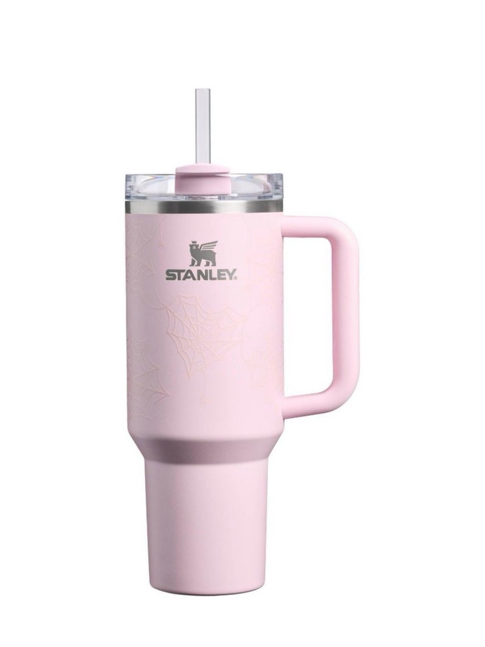 Stanley 40oz Pink Sugar Glow in the Dark Spider Webs